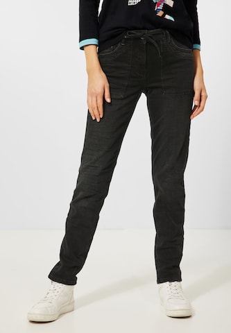 CECIL Slimfit Jeans in Schwarz: predná strana