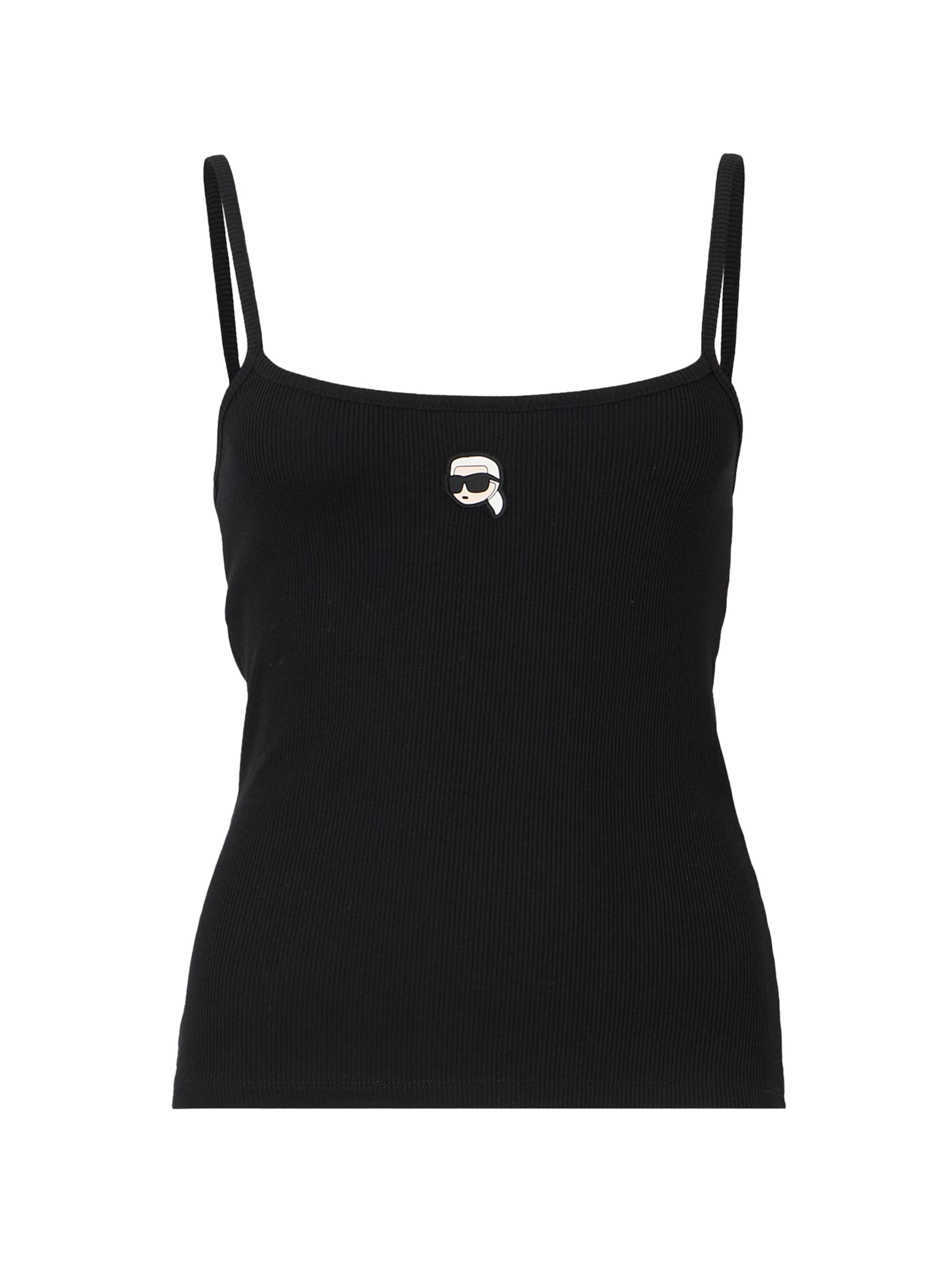 Karl Lagerfeld Топ 'Ikon' в Черный: спереди