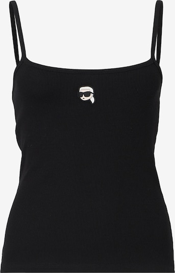 Karl Lagerfeld Топ 'Ikon' в Кремовый / Черный / Белый, Обзор товара