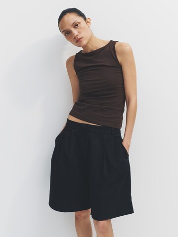 Loosefit Pantalon chino The Set en noir