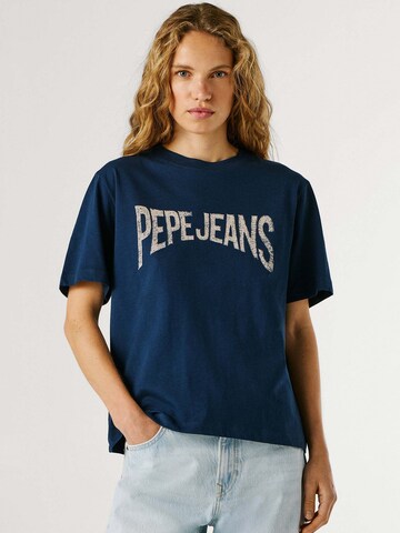 T-shirt 'Maca' Pepe Jeans en bleu : devant