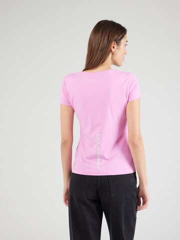 rožinė EA7 Emporio Armani Marškinėliai