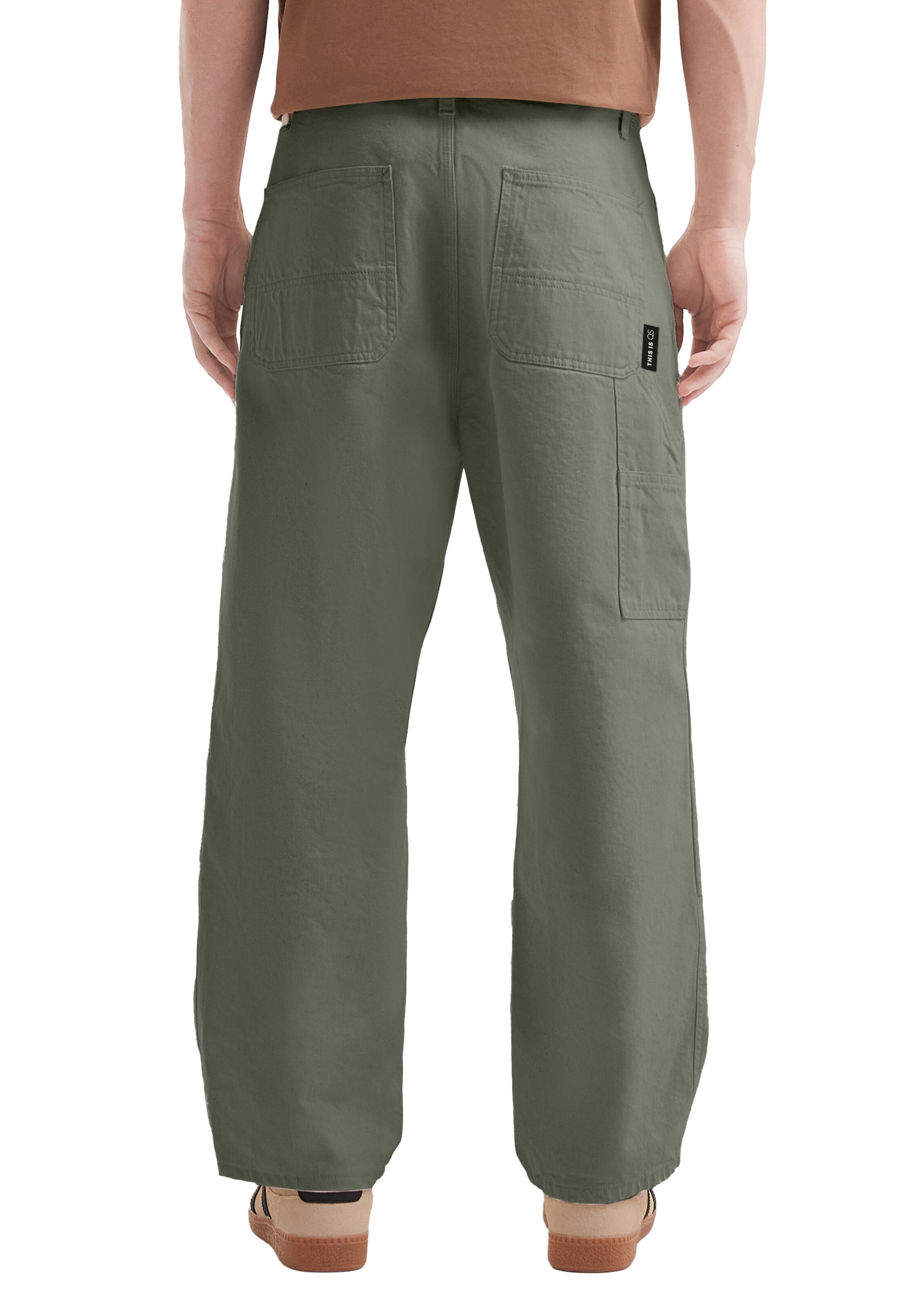 QS Loosefit Jeans in Groen