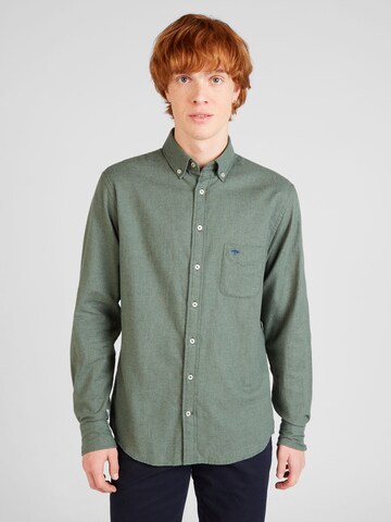 FYNCH-HATTON - Ajuste regular Camisa en verde: frente