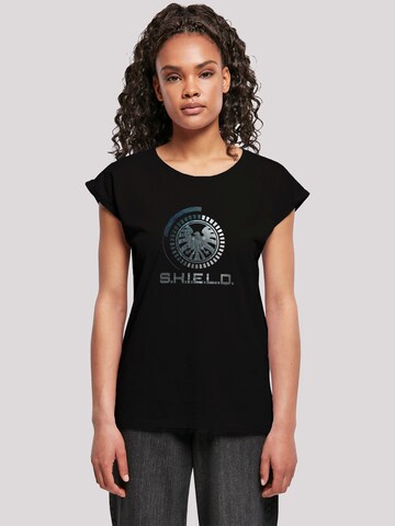 F4NT4STIC T-Shirt 'Marvel Avengers Shield Circuits' in Schwarz: Vorderseite