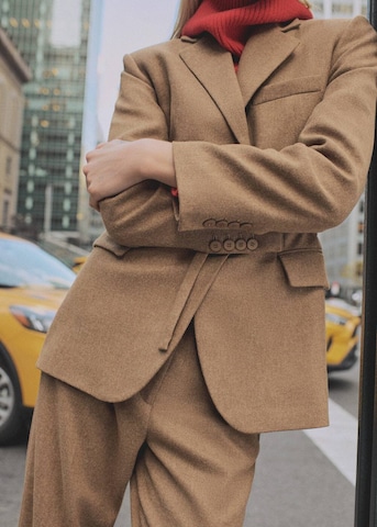 MANGO Blazer 'Helsinki' in Braun