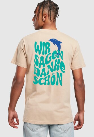 Merchcode T-Shirt in Beige