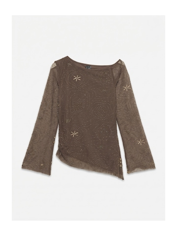 VERO MODA Shirt 'VMCARA' in Grey: front