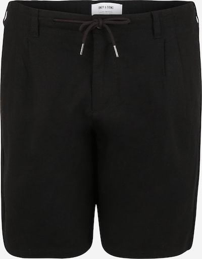 Pantaloni eleganți 'LEO' Only & Sons Big & Tall pe negru, Vizualizare produs