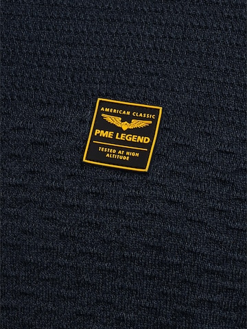 PME Legend Sweter 'Pullover with half zipper' w kolorze niebieski
