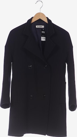 JIL SANDER Mantel XS in Blau: Vorderseite