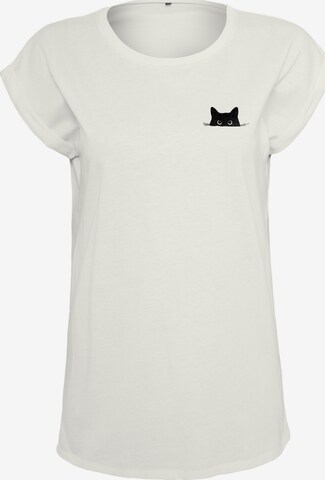 Urban Classics T-Shirt 'Cat' in Weiß: Vorderseite