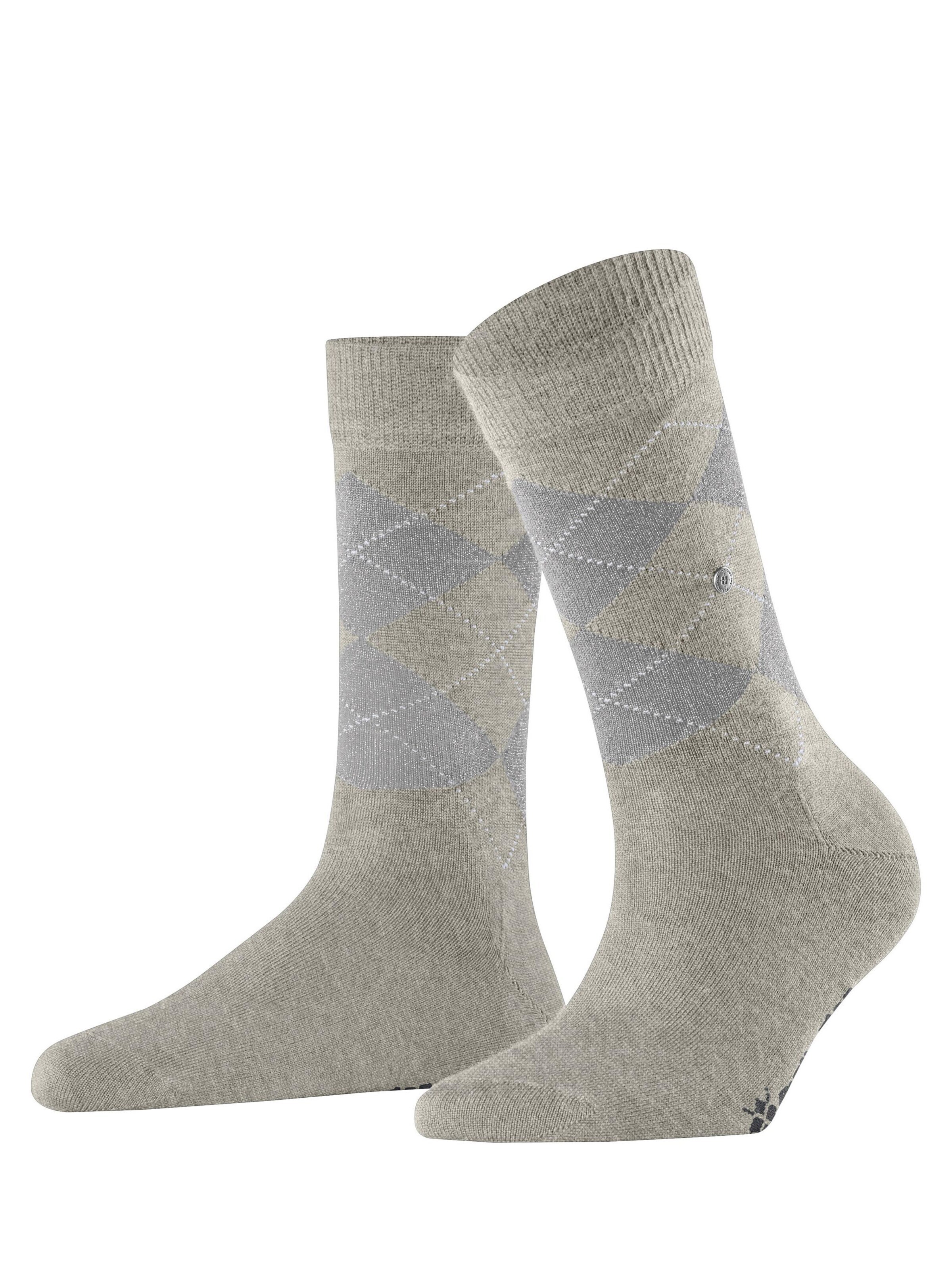 BURLINGTON Socken 'Marylebone Glitter'‌‌‌‌‌‌ in Grau: Vorderseite
