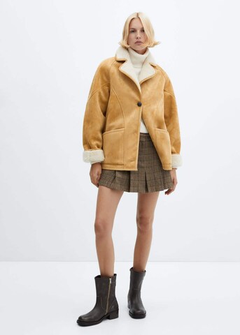 MANGO Between-Seasons Coat 'OSITOMIO' in Brown