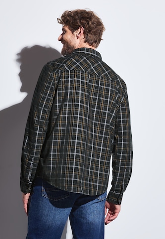 Street One MEN Regular fit Button Up Shirt in Grey