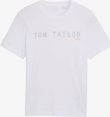 TOM TAILOR Shirt in White: front