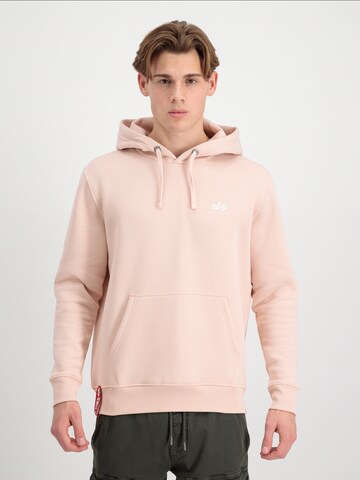 ALPHA INDUSTRIES Regular Fit Sweatshirt in Pink: predná strana