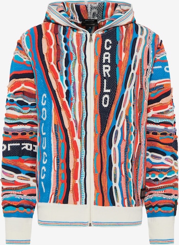 Carlo Colucci Knit Cardigan 'Conzatti' in Mixed colors: front