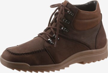 WALDLÄUFER Lace-Up Boots in Brown: front