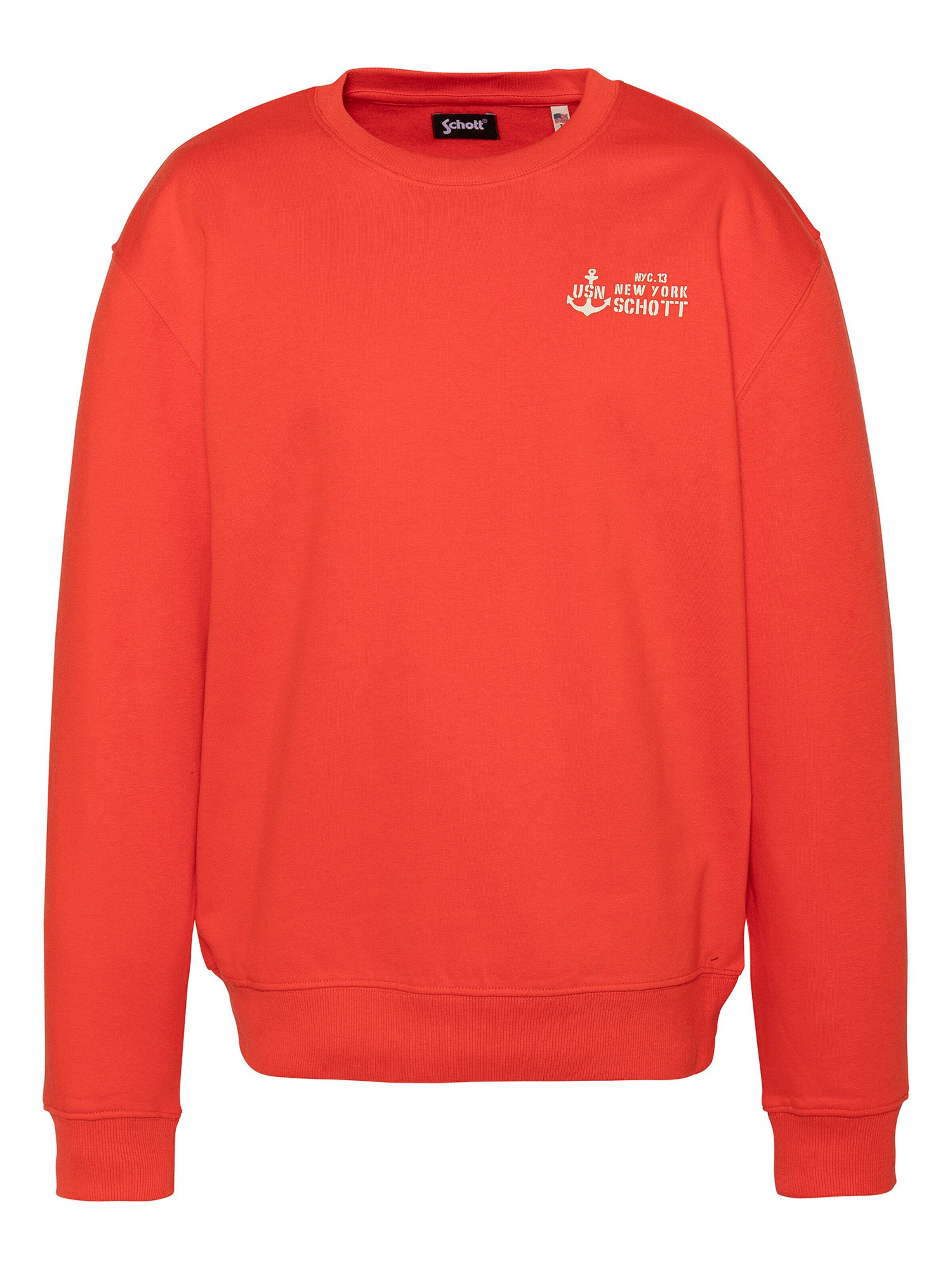 Schott NYC Sweatshirt in S in Orange, Item view