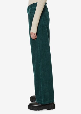 Marc O'Polo DENIM Zvonové kalhoty Kalhoty – zelená
