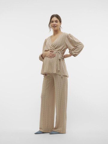 Regular Pantalon MAMALICIOUS en beige