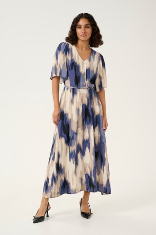 Kaffe Jurk 'Karona' in Blauw: voorkant