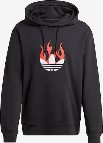 ADIDAS ORIGINALS Mikina 'Flames' - Čierna: predná strana