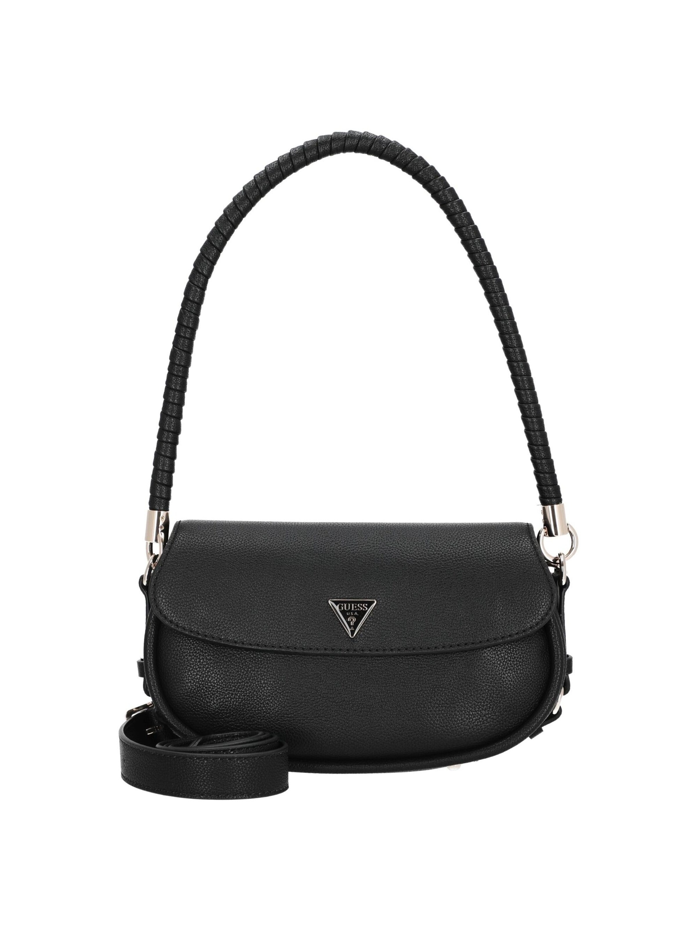 GUESS Originals Umhängetasche 'Danya Flap'‌‌ in Schwarz: Vorderseite