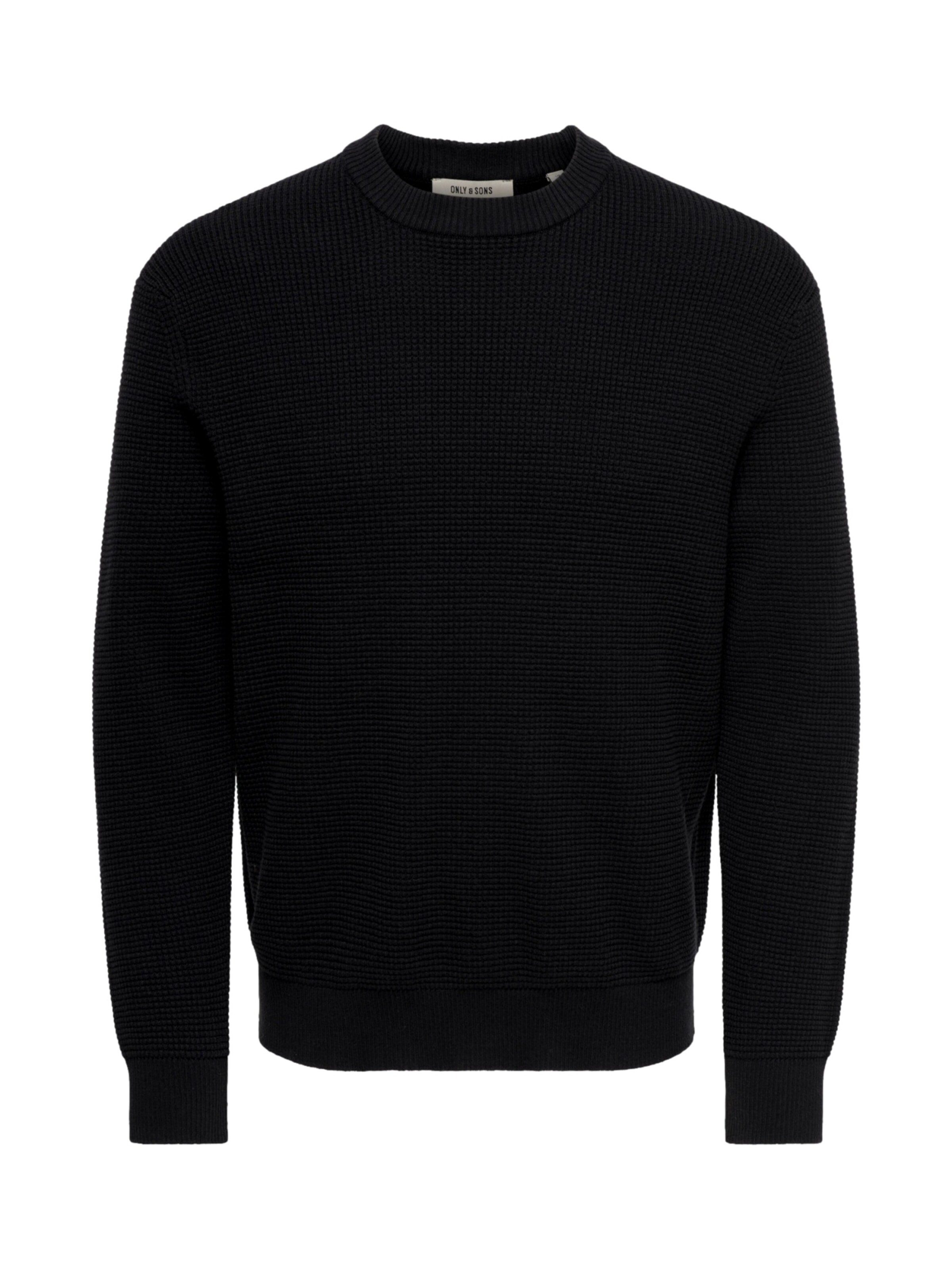 Only & Sons Trui 'ONSMARIUS' in Zwart: voorkant