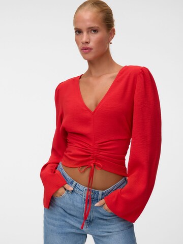 VERO MODA Top 'LISBETH' in Rood: voorkant