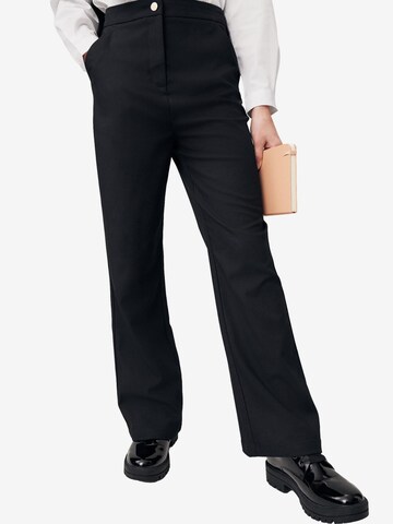 Next Regular Trousers in Black: front