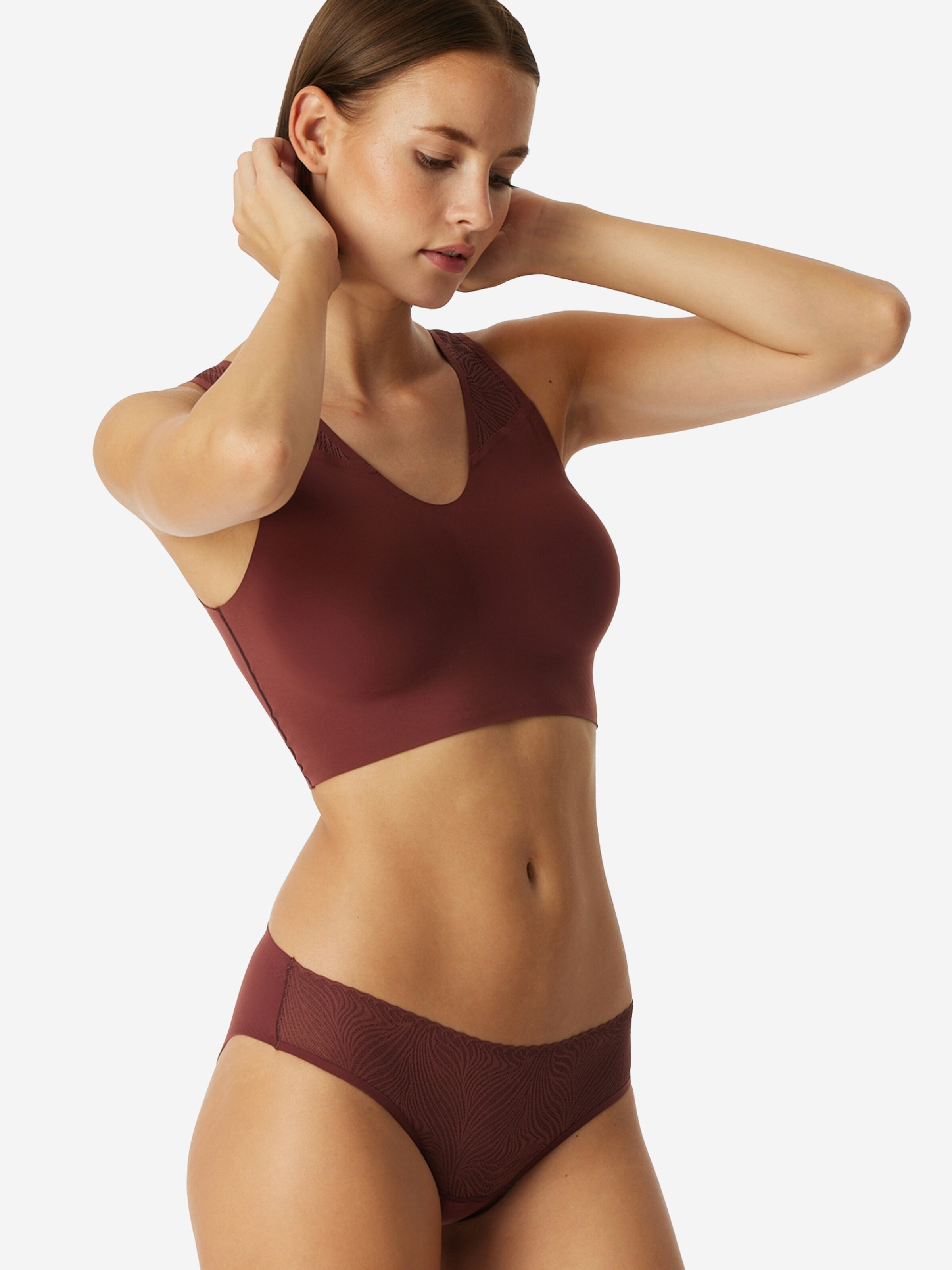 Slip ' Invisible Soft Lace ' SCHIESSER en rouge