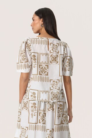 Chemisier 'Reesha' SOAKED IN LUXURY en blanc