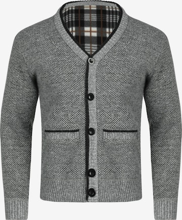 YOUTHUP Strickjacke 'Anschmiegsam' in Grau: Vorderseite
