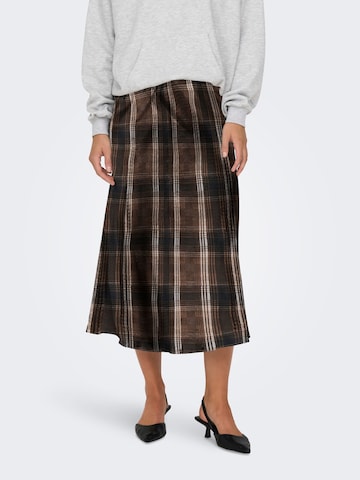 ONLY - Falda 'ONLJane' en marrón: frente