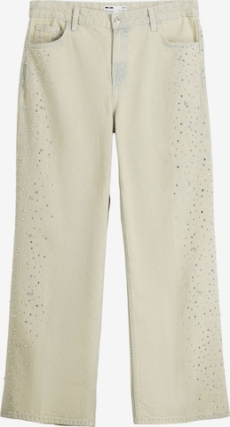 Bershka Loosefit Jeans in Beige: predná strana