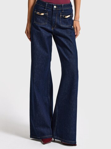 IT'S BASIC Wide leg Jeans 'WIDE MID RISE JEANS' in Blauw