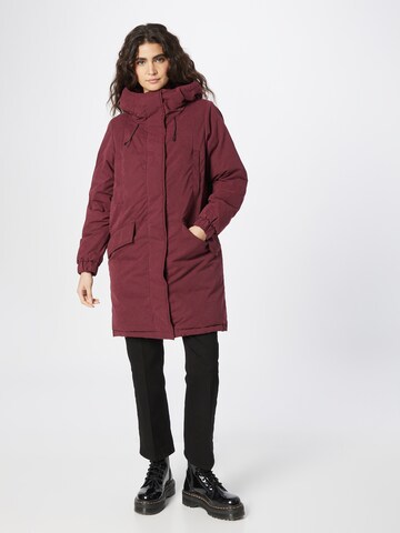 Volcom Winter Coat 'Sleepi' in Red: front