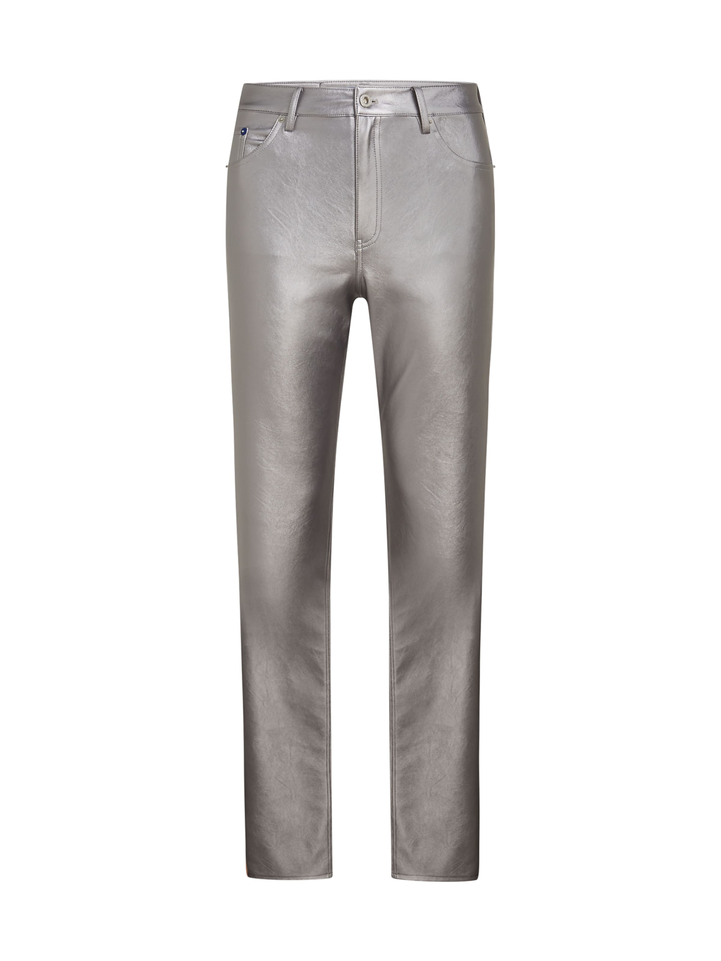 KARL LAGERFELD JEANS Regularen Hlače | srebrna barva: sprednja stran