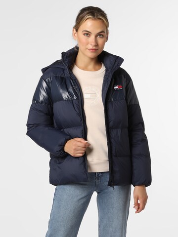 Tommy Jeans Winter Jacket in Blue: front