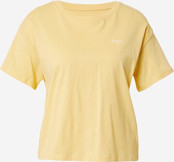 Pepe Jeans - Camiseta 'WIMANI' en amarillo: frente