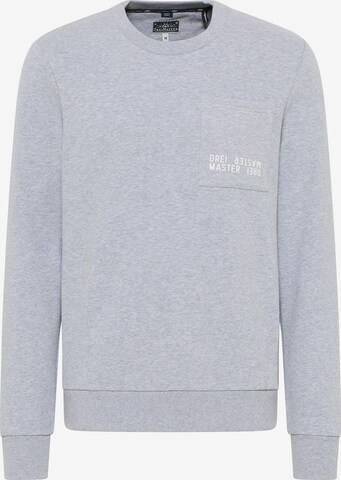 DreiMaster Maritim Sweatshirt 'Bridgeport' in Grijs: voorkant