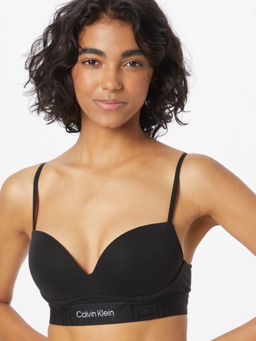Calvin Klein Underwear Пуш-ап Бюстгальтер в Черный: спереди