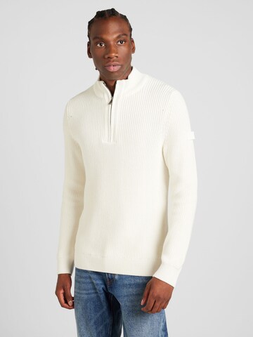 Pullover 'Henrio' di JOOP! Jeans in bianco: frontale