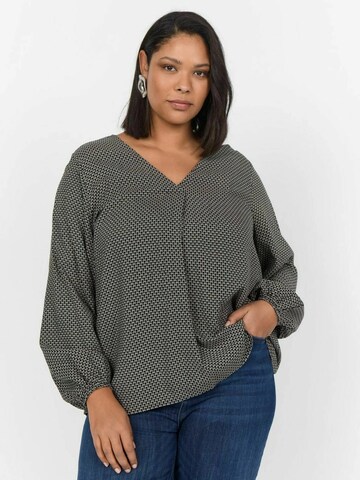 Chemisier 'Joy' Wasabi Concept en noir : devant