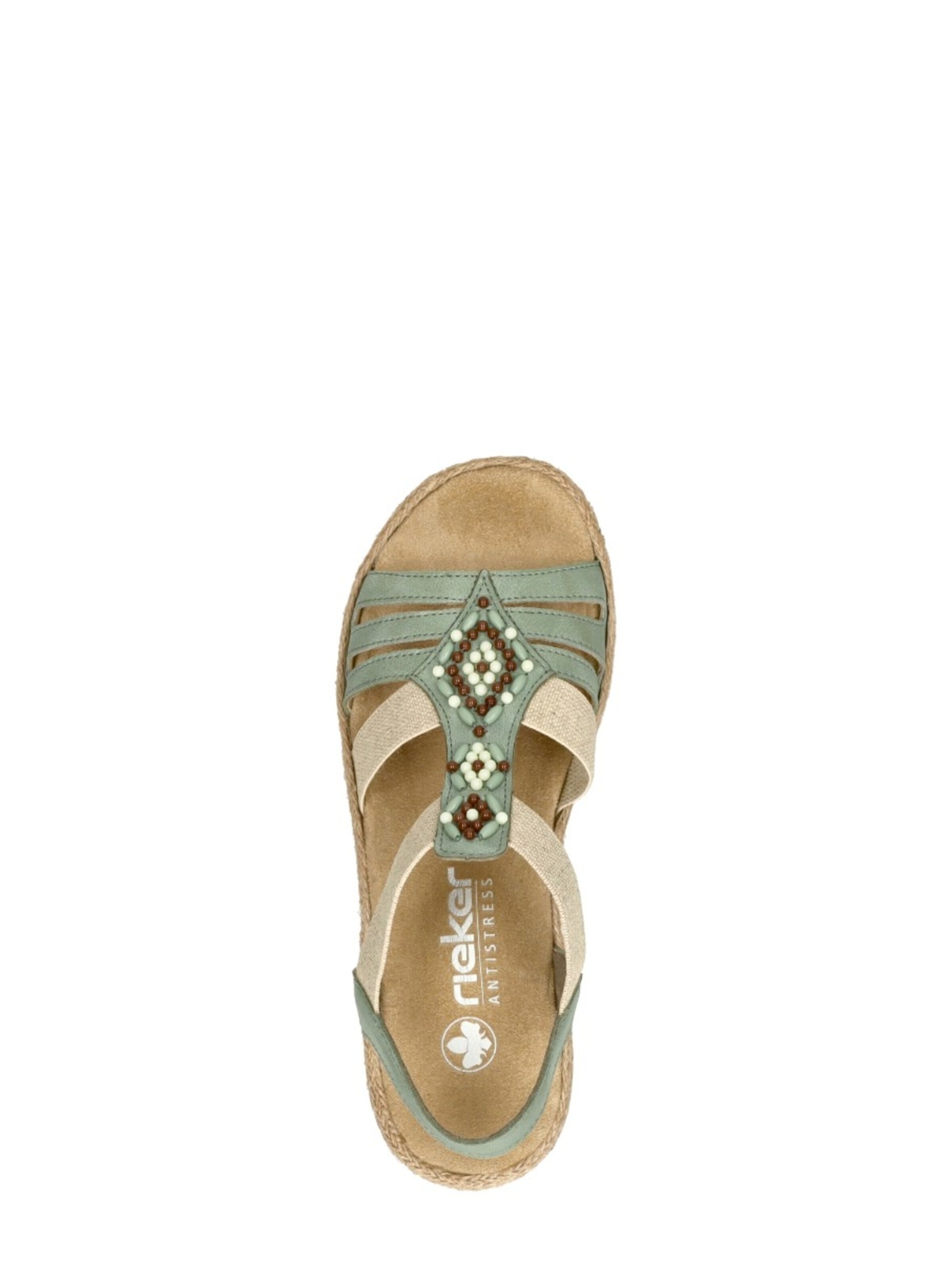 Rieker Sandal 'Sandalen Plat' in Green
