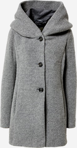 Amber & June Between-Seasons Coat in Grey: front