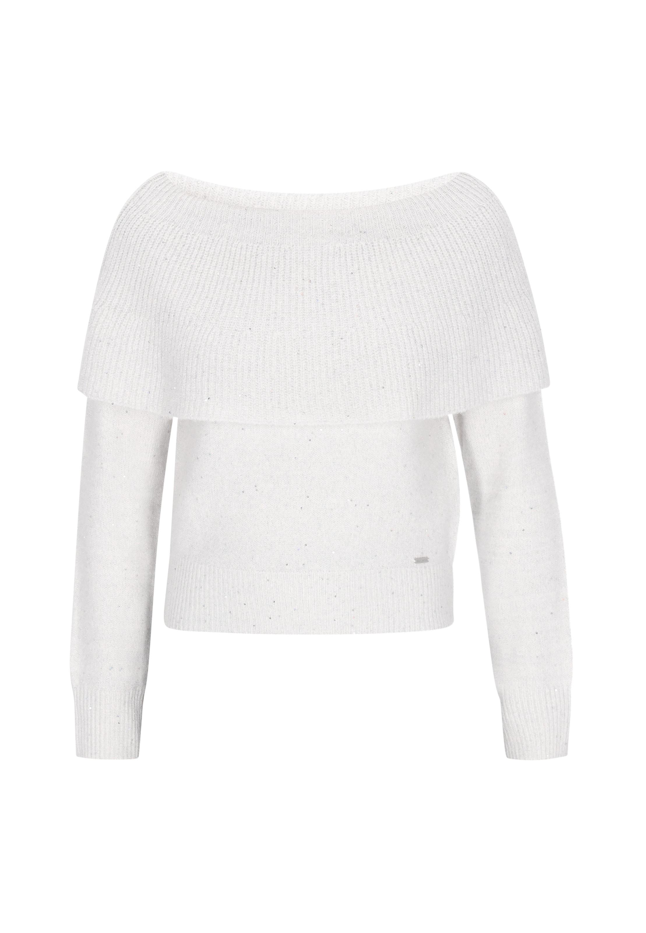 DreiMaster Klassik Sweater in White: front