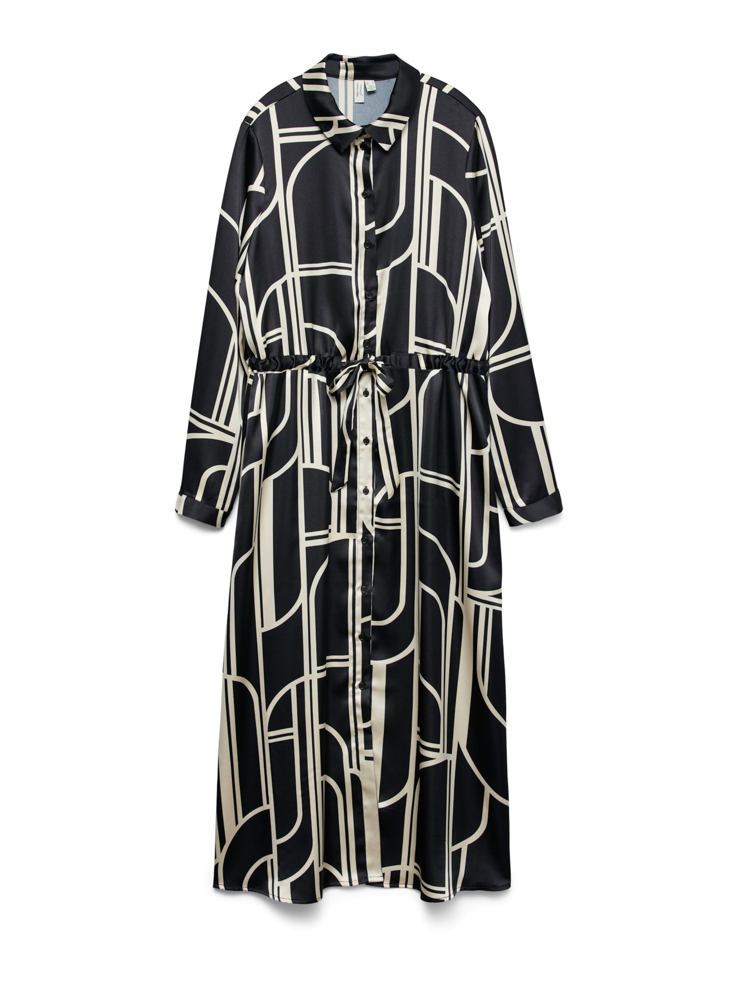 VERO MODAKošulja haljina &#x27;VMHADLEY&#x27; - crna boja: prednji dio